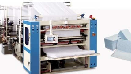 105E-VFL- Automatic V-Fold Lamination With Wrap Machine 